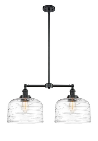 Franklin Restoration Two Light Island Pendant in Oil Rubbed Bronze (405|209-OB-G713-L)