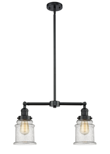 Franklin Restoration Two Light Island Pendant in Oil Rubbed Bronze (405|209-OB-G184)