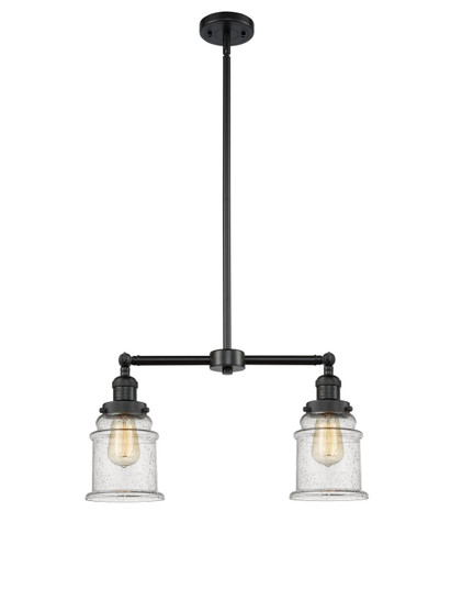 Franklin Restoration LED Island Pendant in Matte Black (405|209-BK-G184-LED)