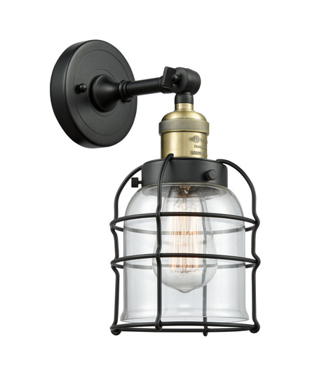 Franklin Restoration One Light Wall Sconce in Black Antique Brass (405|203-BAB-G52-CE)