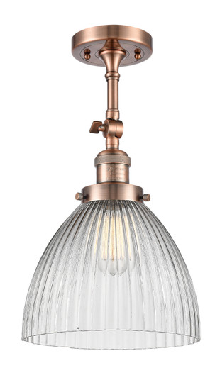 Franklin Restoration One Light Semi-Flush Mount in Antique Copper (405|201F-AC-G222)