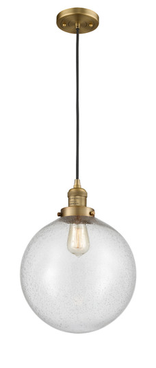 Franklin Restoration One Light Mini Pendant in Brushed Brass (405|201C-BB-G204-12)