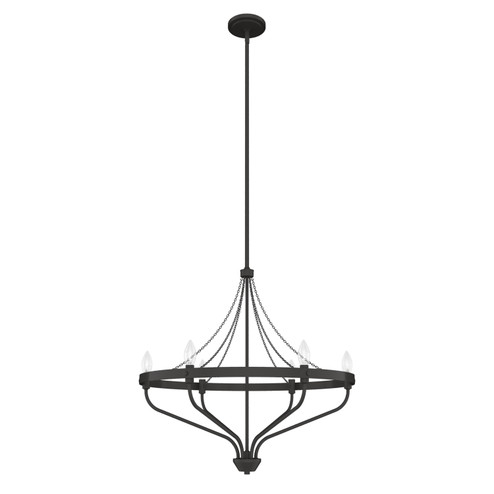 Merlin Six Light Chandelier in Rustic Iron (47|19795)