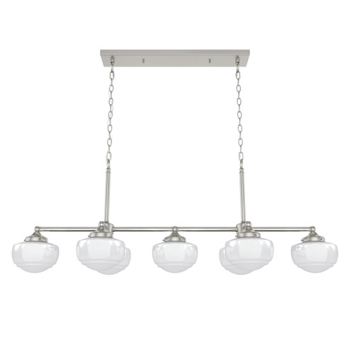 Saddle Creek Seven Light Linear Chandelier in Brushed Nickel (47|19492)