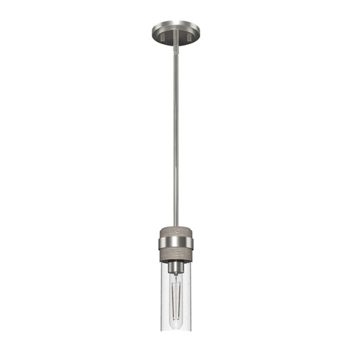 River Mill One Light Mini Pendant in Brushed Nickel (47|19485)