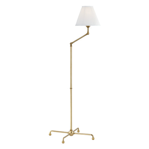 Classic No.1 One Light Floor Lamp in Aged Brass (70|MDSL108-AGB)