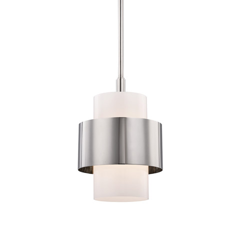 Corinth One Light Pendant in Polished Nickel (70|8611-PN)