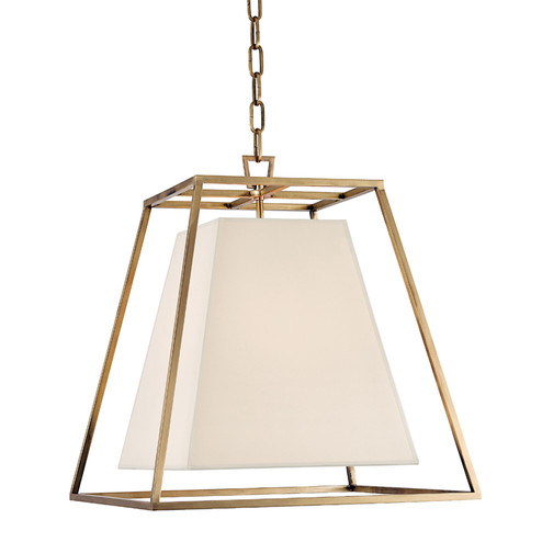 Kyle Four Light Pendant in Aged Brass (70|6917-AGB-WS)