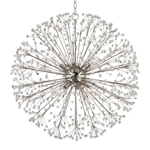 Dunkirk Ten Light Chandelier in Polished Nickel (70|6030-PN)