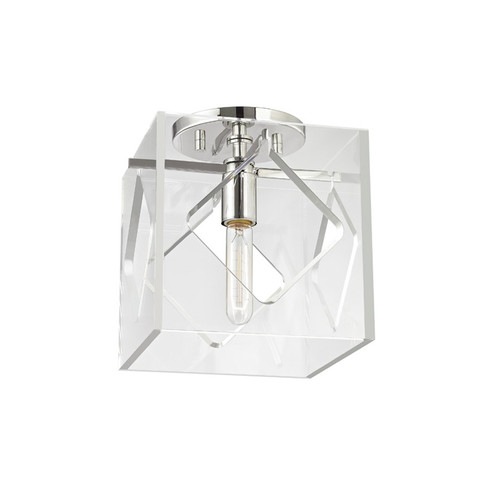 Travis One Light Semi Flush Mount in Polished Nickel (70|5909F-PN) Travis One Light Semi Flush Mount in Polished Nickel (70|5909F-PN)