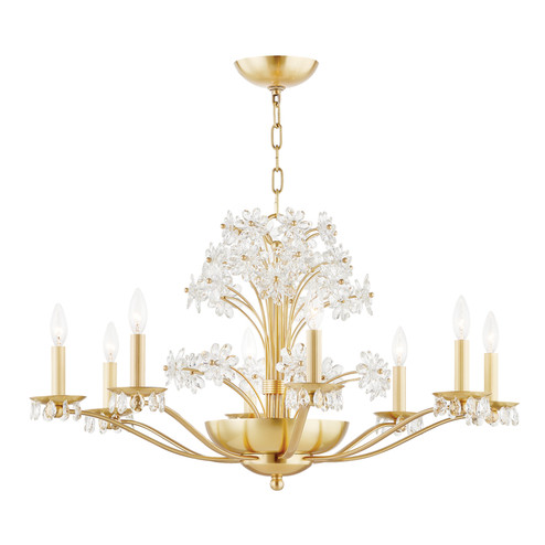 Beaumont Ten Light Chandelier in Aged Brass (70|4438-AGB)