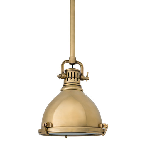 Pelham One Light Pendant in Aged Brass (70|2210-AGB)