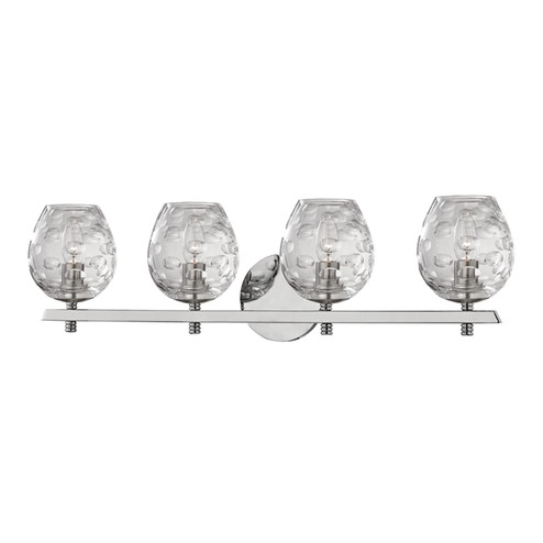 Burns Four Light Bath Bracket in Polished Nickel (70|1254-PN)