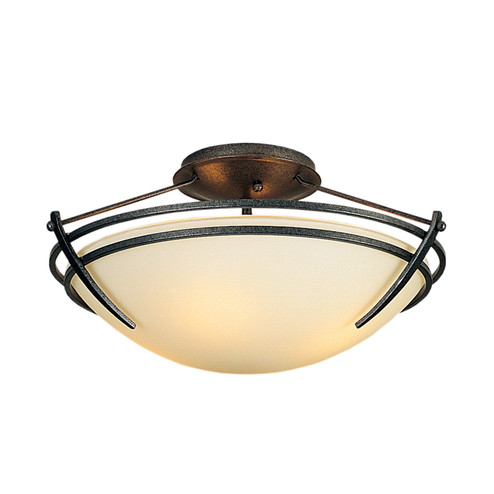 Tryne Two Light Semi-Flush Mount in Oil Rubbed Bronze (39|124412-SKT-14-GG0047)