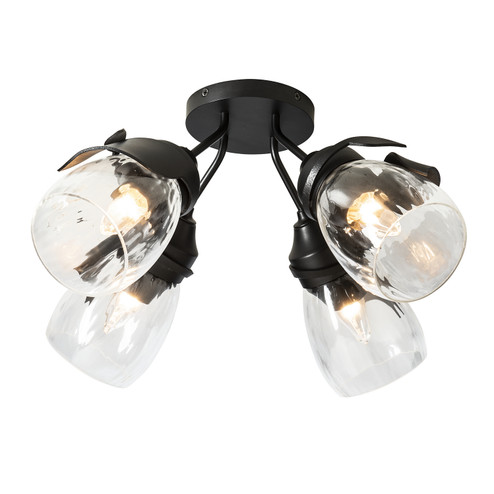 Lapas Four Light Semi-Flush Mount in Oil Rubbed Bronze (39|121371-SKT-14-GG0330)