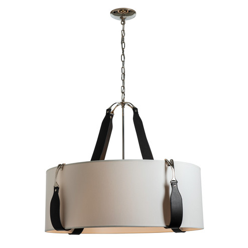 Saratoga Four Light Pendant in Polished Nickel (39|104072-SKT-24-LK-SF2812)