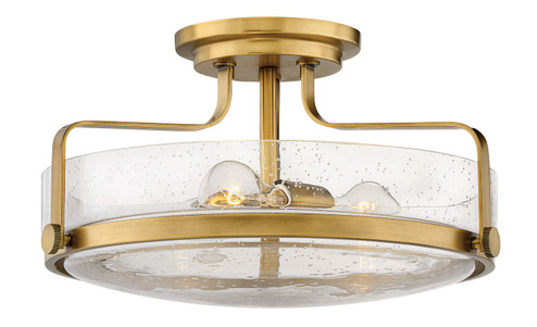 Harper LED Semi-Flush Mount in Heritage Brass (13|3643HB-CS)