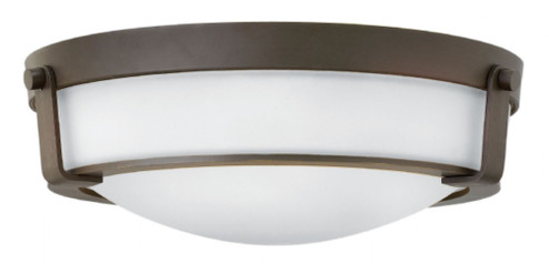 Hathaway LED Flush Mount in Olde Bronze with Etched White glass (13|3225OB-WH-LED)
