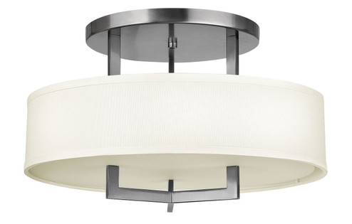 Hampton LED Semi-Flush Mount in Antique Nickel (13|3201AN-LED)