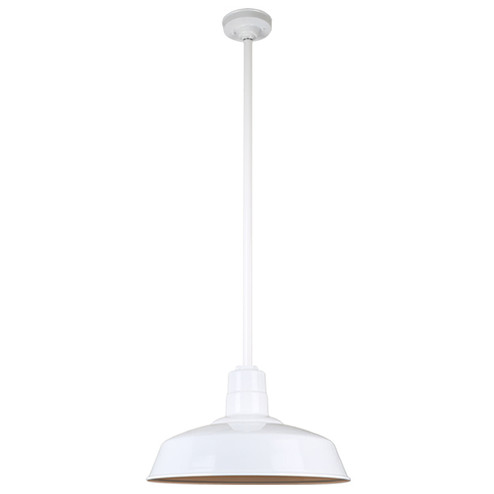 Warehouse One Light Pendant in White (381|H-QSN15118-SA-93/QSN36``ST3-93/QSNHSC-93)