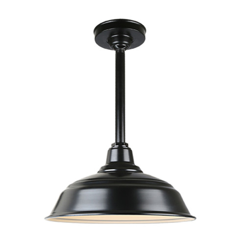 Warehouse One Light Pendant in Black (381|H-QSN15117-SA-91/QSN12``ST3-91/QSNHSC-91)