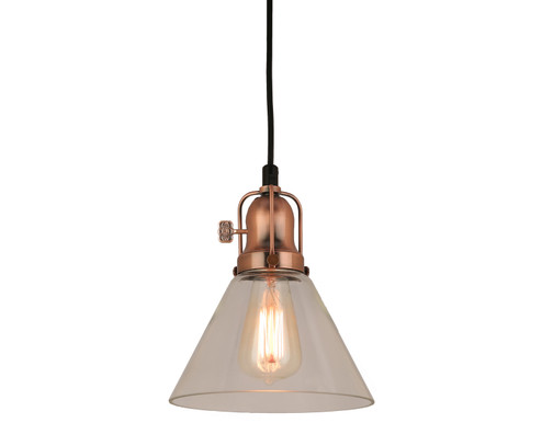 Addison One Light Pendant in Weathered Copper (381|H-99518-C-49-CLR)