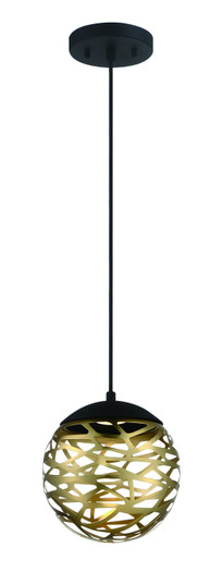 Golden Eclipse LED Mini Pendant in Coal And Honey Gold (42|P932-688-L)