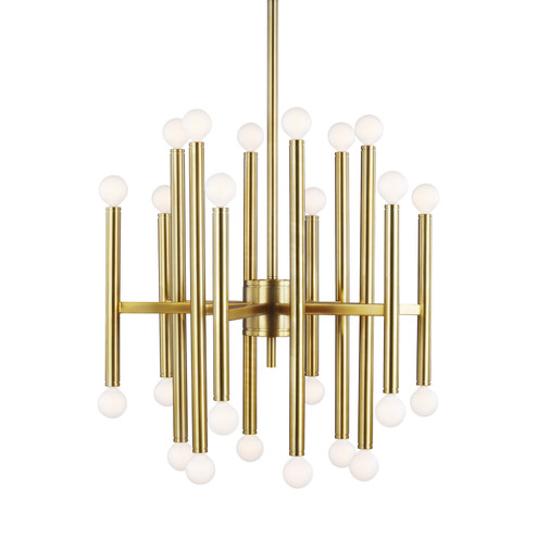 Beckham Modern 24 Light Chandelier in Burnished Brass (454|TC10524BBS)