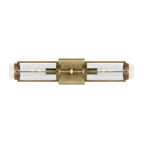 Flynn Two Light Wall Sconce in Time Worn Brass (454|LV1002TWB)