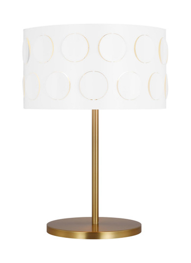 Dottie Two Light Desk Lamp in Burnished Brass (454|KST1002BBS1)