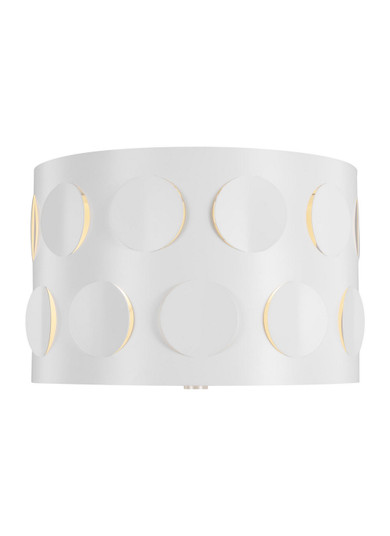 Dottie Two Light Flush Mount in Polished Nickel (454|KSF1002PN)