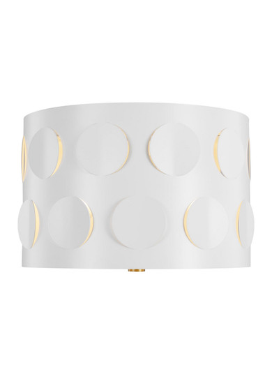 Dottie Two Light Flush Mount in Burnished Brass (454|KSF1002BBS)