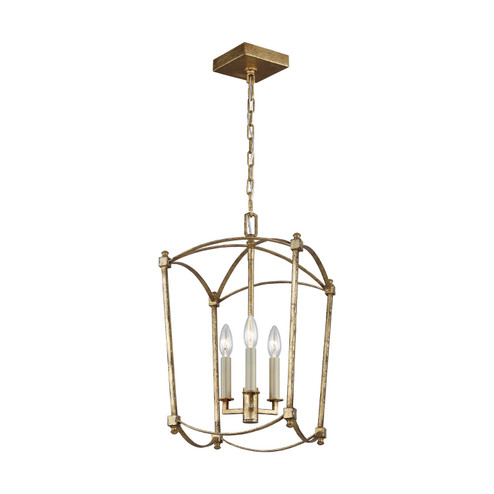 Thayer Three Light Lantern in Antique Gild (454|F3321/3ADB)