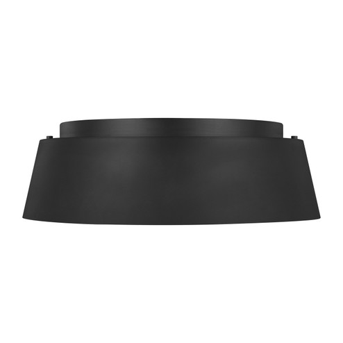 Asher Three Light Flush Mount in Midnight Black (454|EF1003MBK)