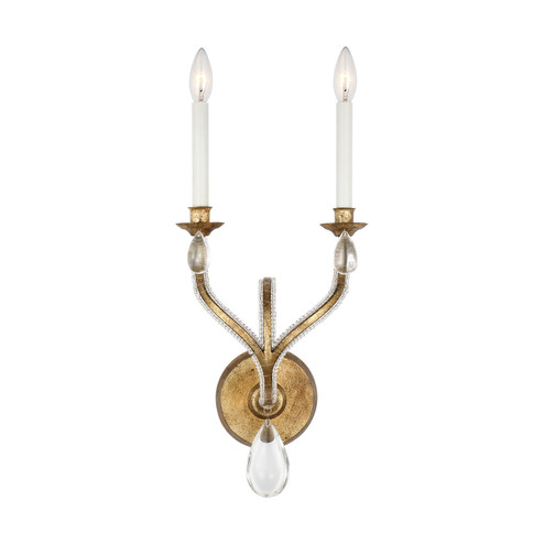 Kinsale Two Light Wall Sconce in Antique Gild (454|CW1252ADB)