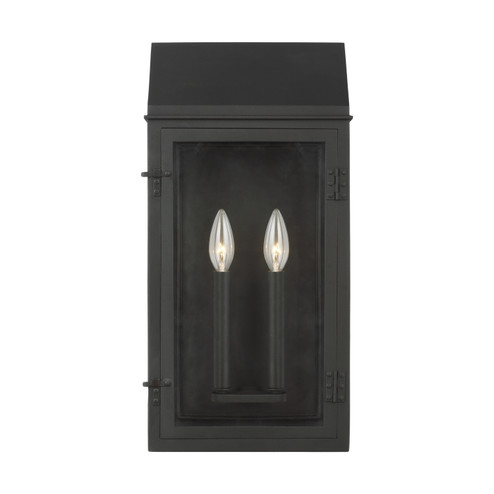 Hingham Two Light Outdoor Wall Lantern in Textured Black (454|CO1272TXB)