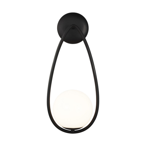 Galassia One Light Wall Sconce in Midnight Black (454|AEW1011MBK)