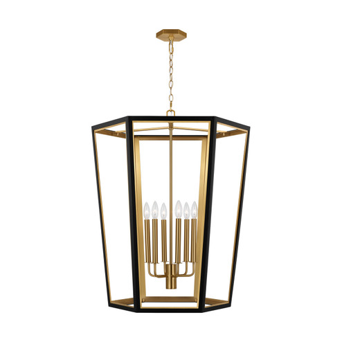 Curt Six Light Lantern in Midnight Black (454|AC1106MBKBBS)