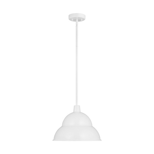 Barn Light One Light Outdoor Pendant in White (454|6236701-15)