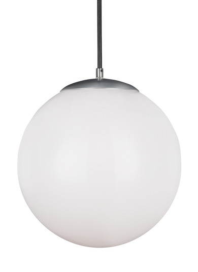 Leo - Hanging Globe One Light Pendant in Satin Aluminum (454|6024-04)