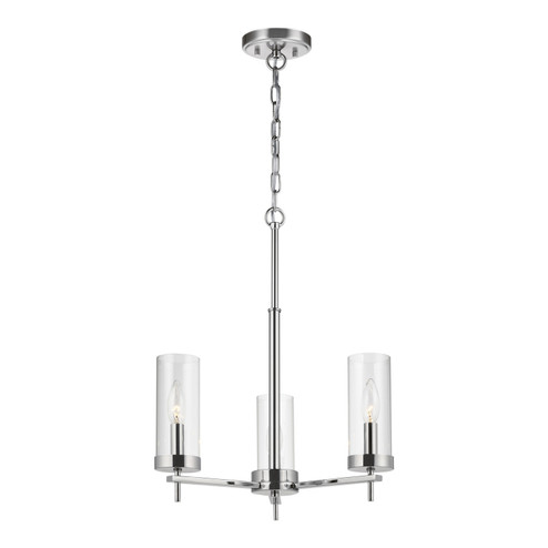 Zire Three Light Chandelier in Chrome (454|3190303EN-05)