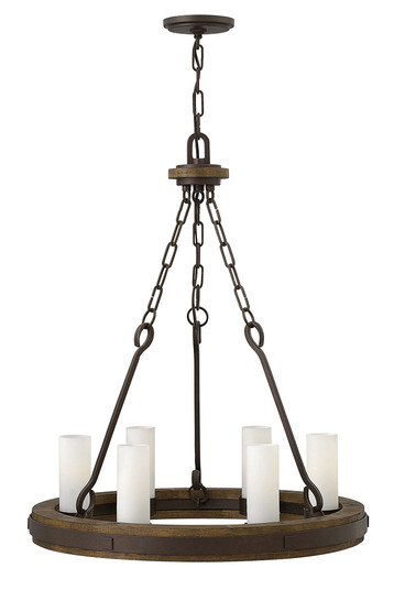 Cabot LED Chandelier in Rustic Iron (138|FR48435IRN)