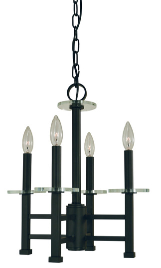 Metropolitan Four Light Chandelier in Matte Black (8|5444 MBLACK)