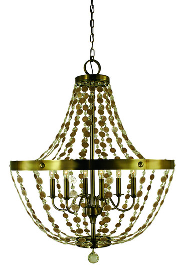 Naomi Six Light Foyer Chandelier in Brushed Nickel (8|4486 BN)