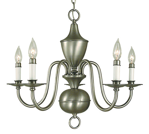 Jamestown Five Light Chandelier in Antique Brass (8|2525 AB)