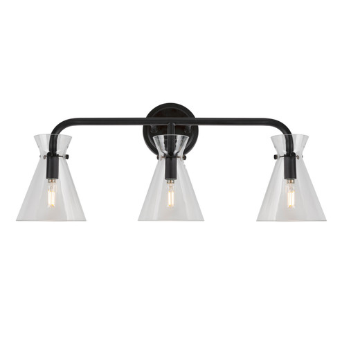 Beaker Three Light Bath Vanity Light in Black (112|5733-03-04)