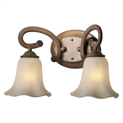 Family Number 443 Two Light Bath Bracket in Rustic Sienna (112|5387-02-41)