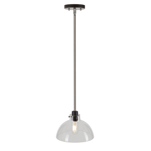 Della One Light Mini Pendant in Black and Brushed Nickel (112|2734-01-40)