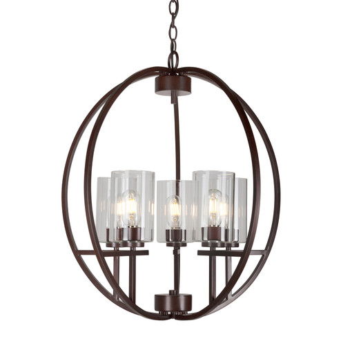 Orbit Five Light Chandelier in Antique Bronze (112|2720-05-32)