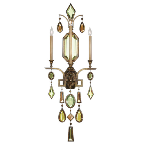 Encased Gems Three Light Wall Sconce in Bronze (48|710450-1ST)